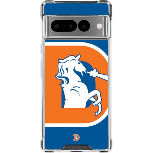 NFL Denver Broncos Retro Logo Google Pixel 7 Pro Clear Case